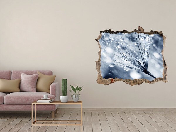 Samolepící nálepka Kapky rosy na pampelišce