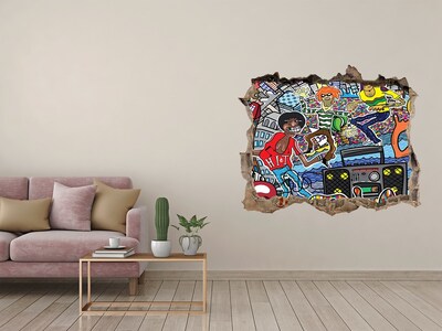 Foto fotografie díra na zeď Městský festival radosti