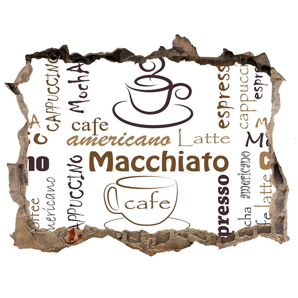 Fototapeta díra na zeď Kávový koutek