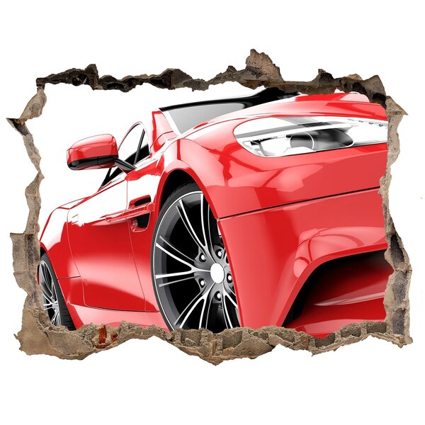 Foto fotografie díra na zeď Sportovní auto