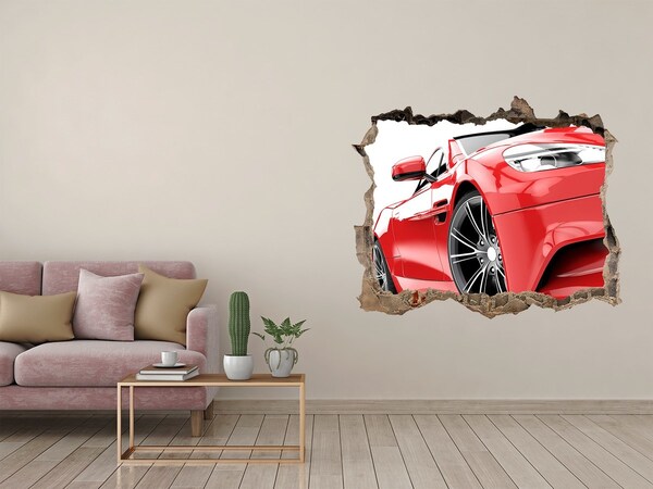 Foto fotografie díra na zeď Sportovní auto