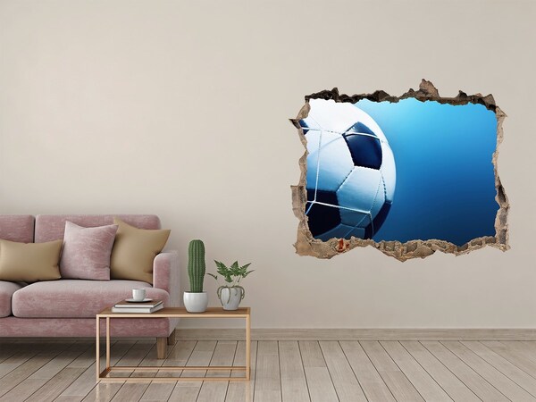 Fototapeta díra na zeď 3D Fotbal v akci
