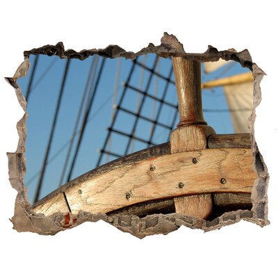 Foto fotografie díra na zeď Loď na moři