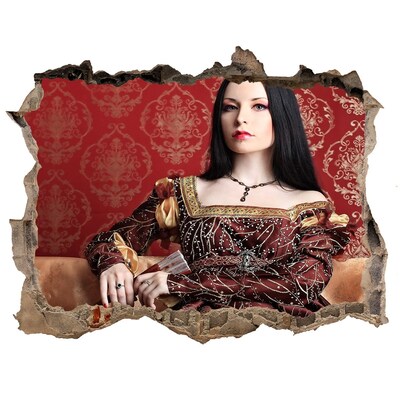 Fototapeta díra na zeď Princezna v troskách