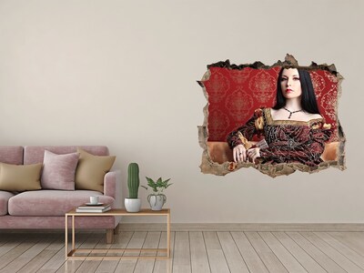 Fototapeta díra na zeď Princezna v troskách