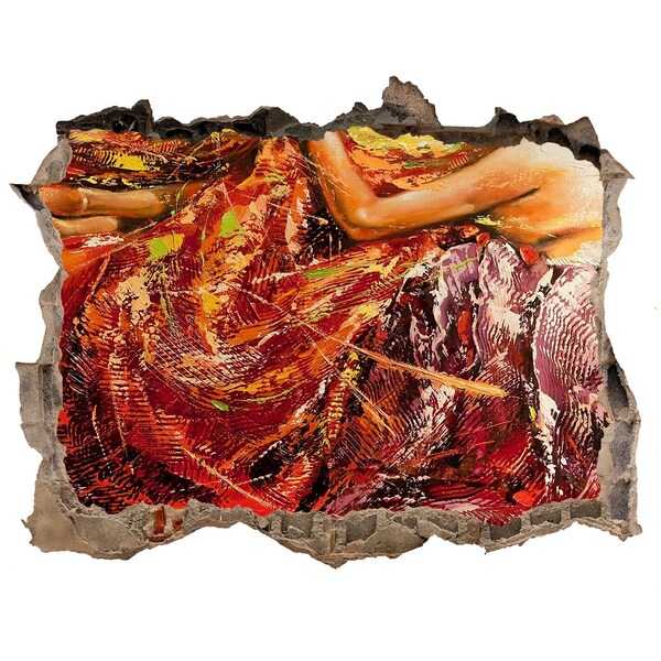 Díra 3D fototapeta nálepka Ponořený svět barev