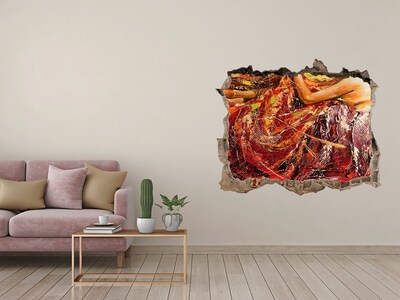 Díra 3D fototapeta nálepka Ponořený svět barev