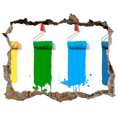 Díra 3D fototapeta nálepka Malování v novém stylu