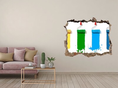 Díra 3D fototapeta nálepka Malování v novém stylu