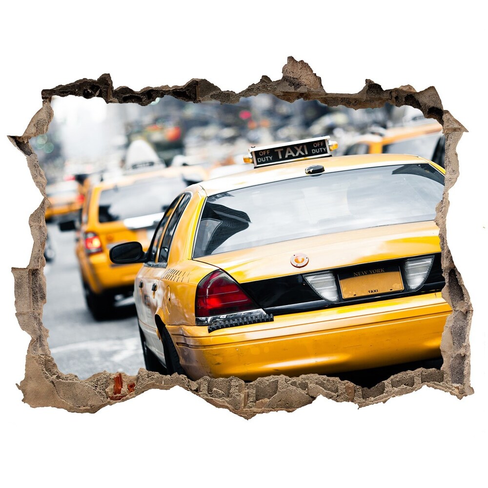 Foto fotografie díra na zeď Taxi New York