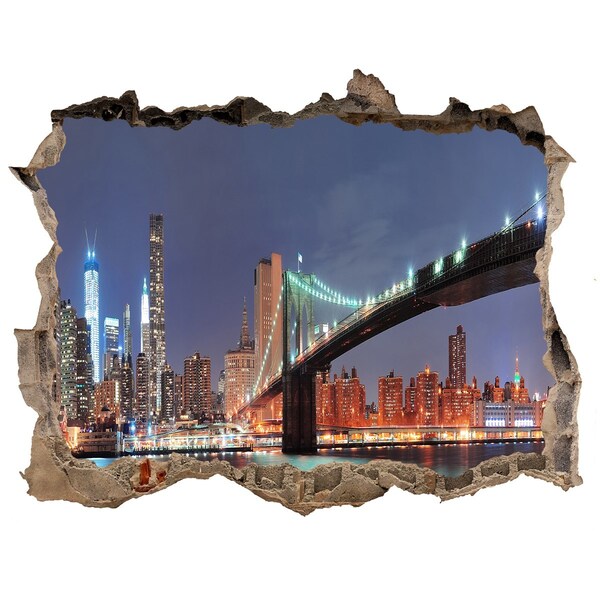 Fototapeta díra na zeď 3D Manhattan New York