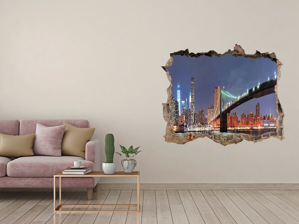 Fototapeta díra na zeď 3D Manhattan New York