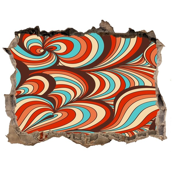 Fotoobraz díra na stěnu Barevný vír vzorů