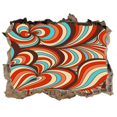 Fotoobraz díra na stěnu Barevný vír vzorů