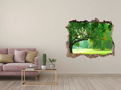 Samolepící nálepka fototapeta Zelený park na slunci