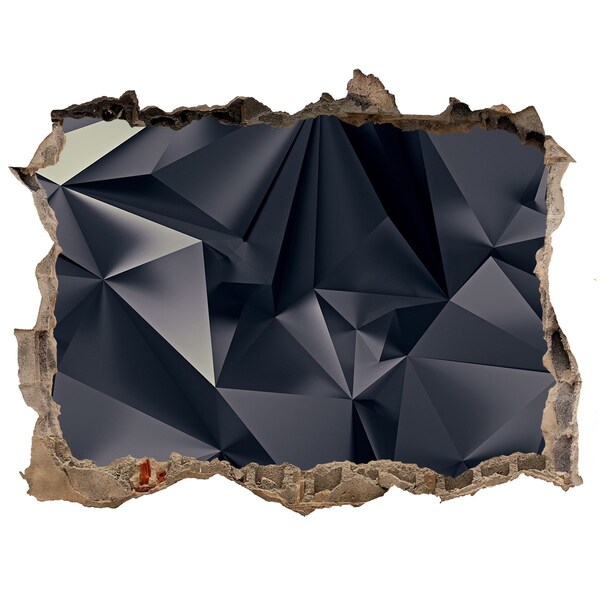 Fotoobraz díra na stěnu Černá, geometrická hloubka