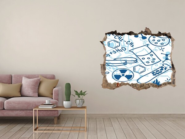 Fotoobraz díra na stěnu nálepka Vědecká laboratoř