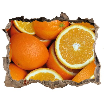 Nálepka 3D díra Poloviny pomerančů