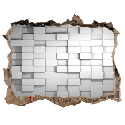 Díra 3D fototapeta nástěnná Moderní prostor za zdí