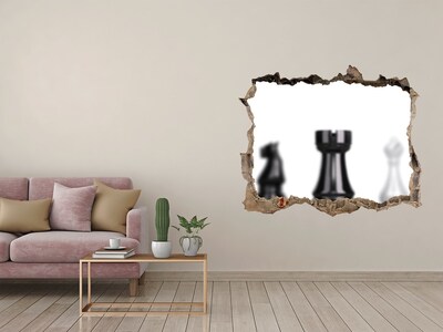 Samolepící díra na stěnu Šachová figurka