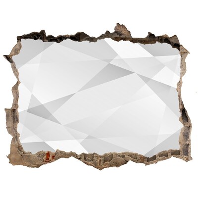Díra 3D fototapeta nálepka Rozbitá zeď se zrcadlovým obrazem