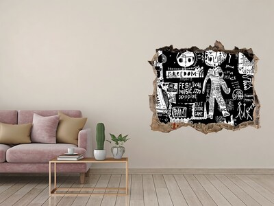 Foto fotografie díra na zeď Umělecké vyjádření svobody