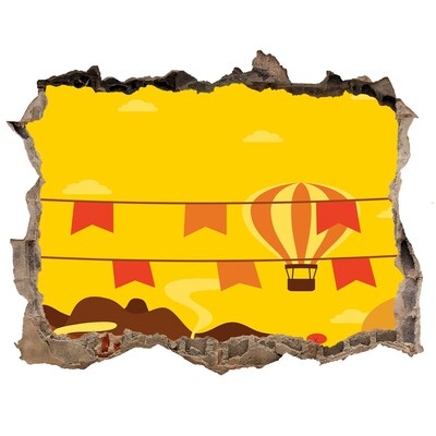 Samolepící nálepka Balónová krajina v horách