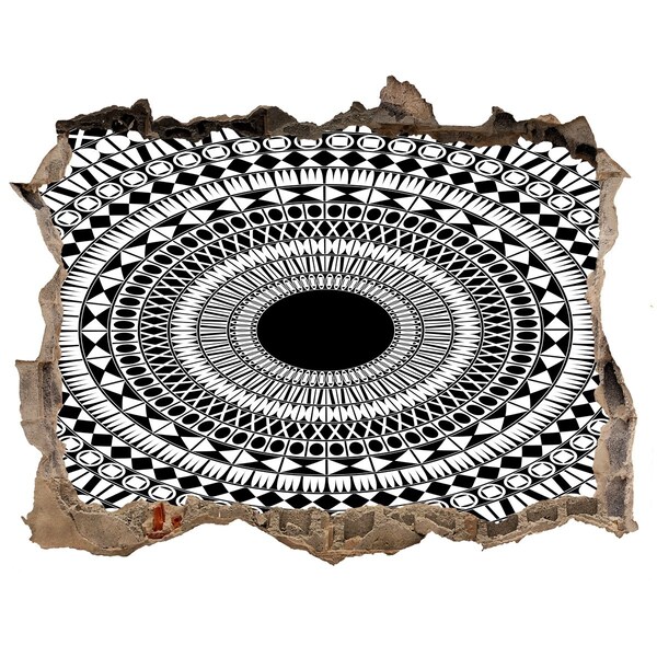 Díra 3D fototapeta nálepka Abstraktní vzor na zdi