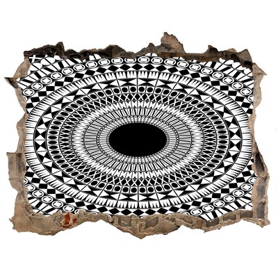 Díra 3D fototapeta nálepka Abstraktní vzor na zdi