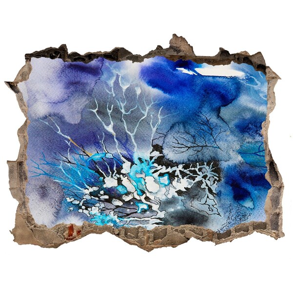 Díra 3D fototapeta nálepka Podvodní svět v díře