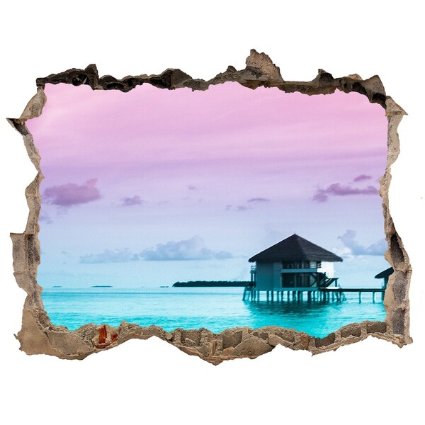 Nálepka fototapeta na zeď Tropická oáza u vody