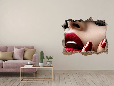 Fotoobraz díra na stěnu Korunková maska