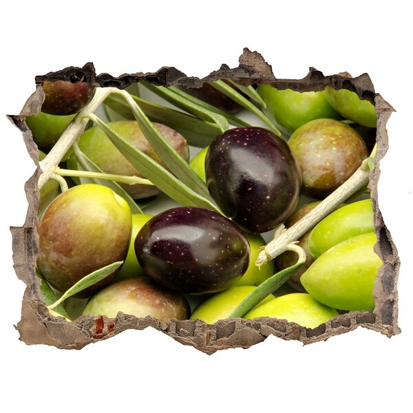 Nálepka 3D díra Olivy v betonu