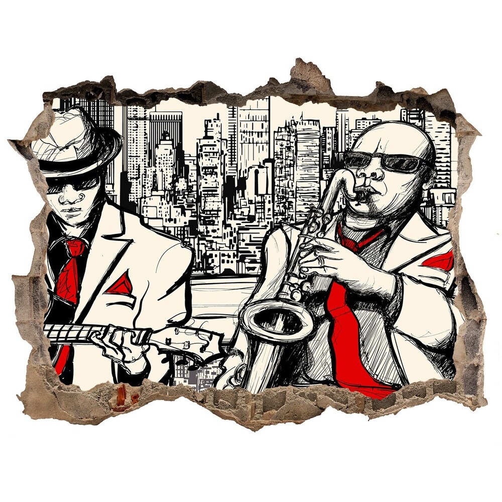 Fototapeta díra na zeď 3D New York jazz