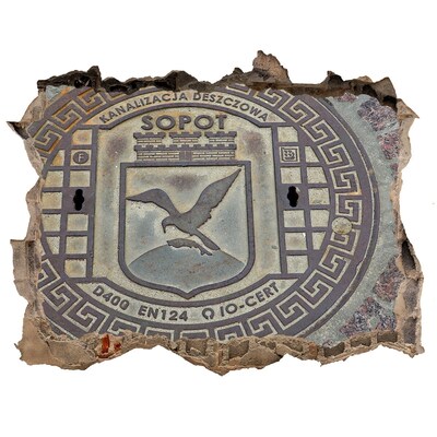 Fototapeta díra na zeď Sopoty – Zakrytí městské kanalizace