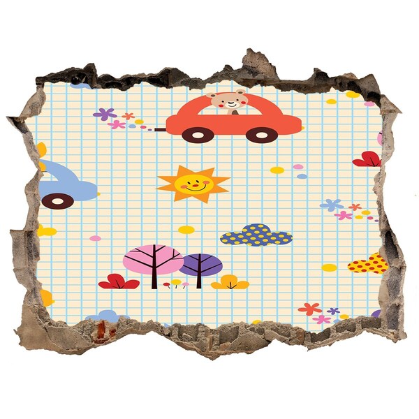 Samolepící nálepka na zeď Dětský svět plný radosti