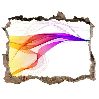 Díra 3D fototapeta Barevný výbuch energie