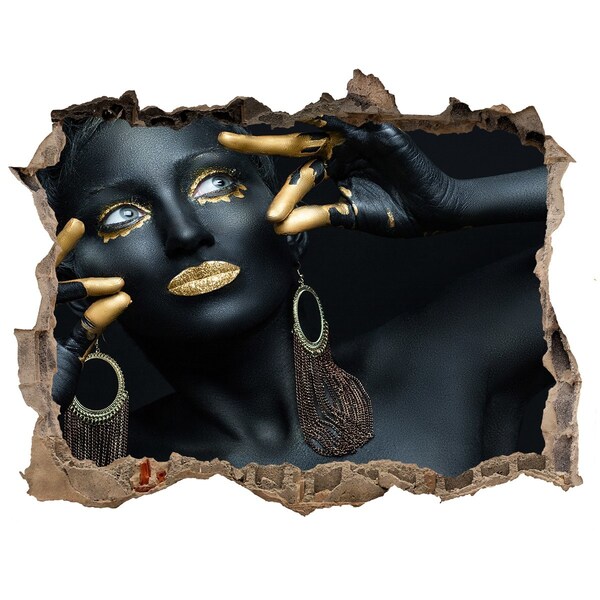 Fototapeta díra na zeď Zlaté tajemství v ruinách