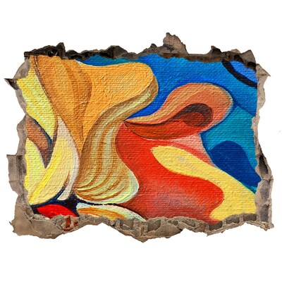 Díra 3D fototapeta nálepka Květinový záblesk barev