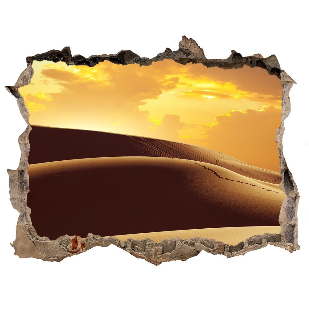 Nálepka fototapeta 3D výhled Velbloud Sahara