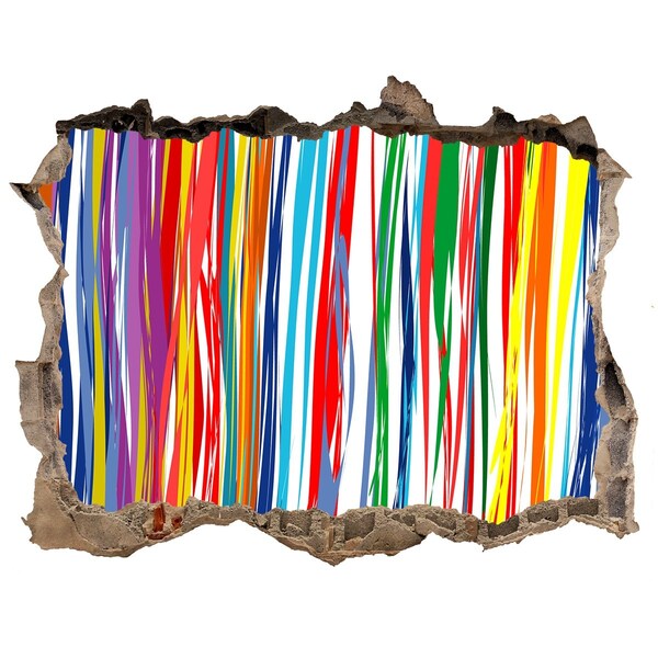 Díra 3D fototapeta nálepka Barevný záblesk kreativity