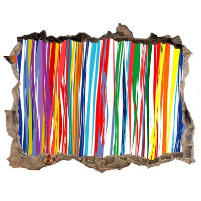 Díra 3D fototapeta nálepka Barevný záblesk kreativity