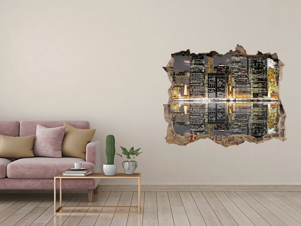 Nálepka fototapeta 3D výhled Pohled na město v noci