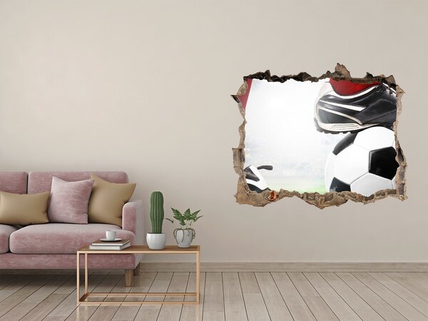 Fototapeta díra na zeď 3D Fotbalová vášeň za zdmi