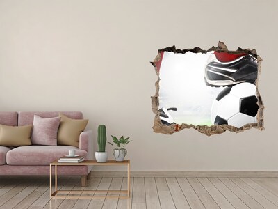 Fototapeta díra na zeď 3D Fotbalová vášeň za zdmi