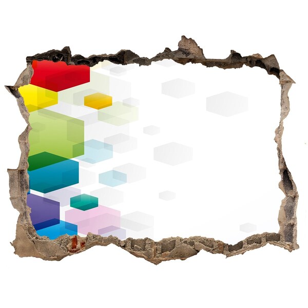 Díra 3D fototapeta nálepka Moderní abstrakce v betonu