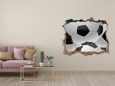 Fototapeta díra na zeď 3D Fotbal