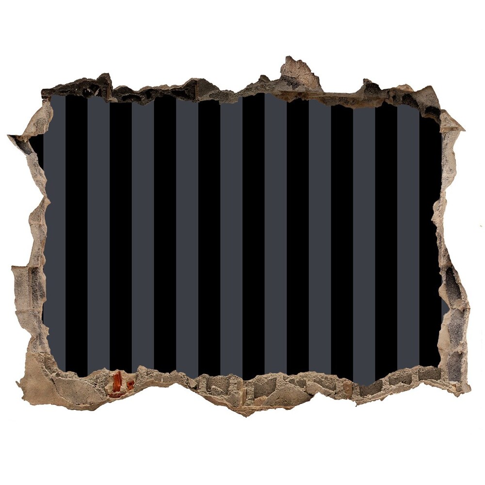 Díra 3D fototapeta nálepka Černošedé pásky