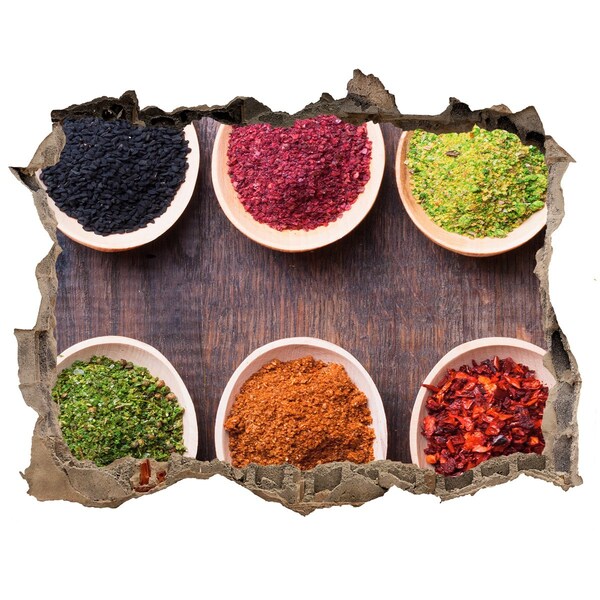 Nálepka díra na zeď Ráj koření