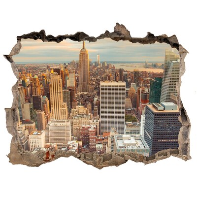 Nálepka fototapeta 3D New York z ptačího pohledu